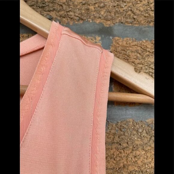 Alice + Olivia Slip  Peach Silk Dress large - Picture 12 of 12